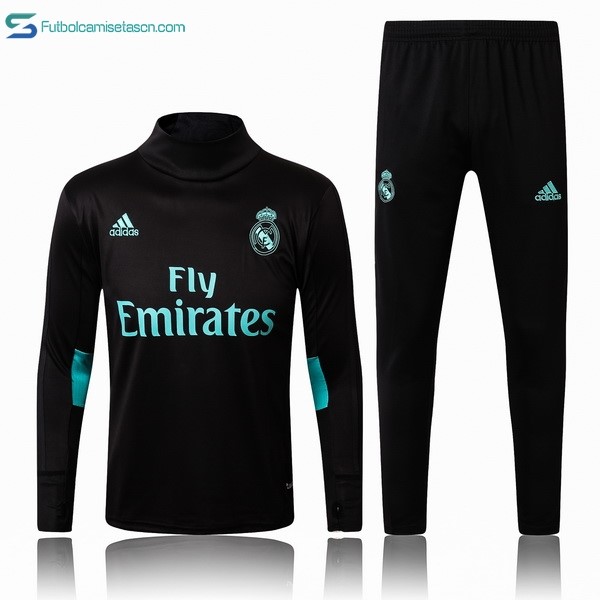 Chandal Real Madrid 2017/18 Negro Verde Negro